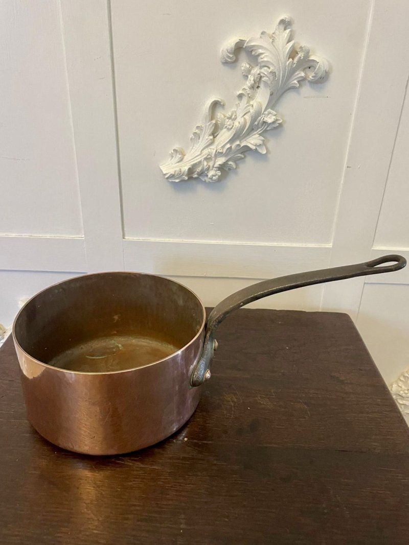 Antique 19th Century French Set of Four Copper Pans - Image 4